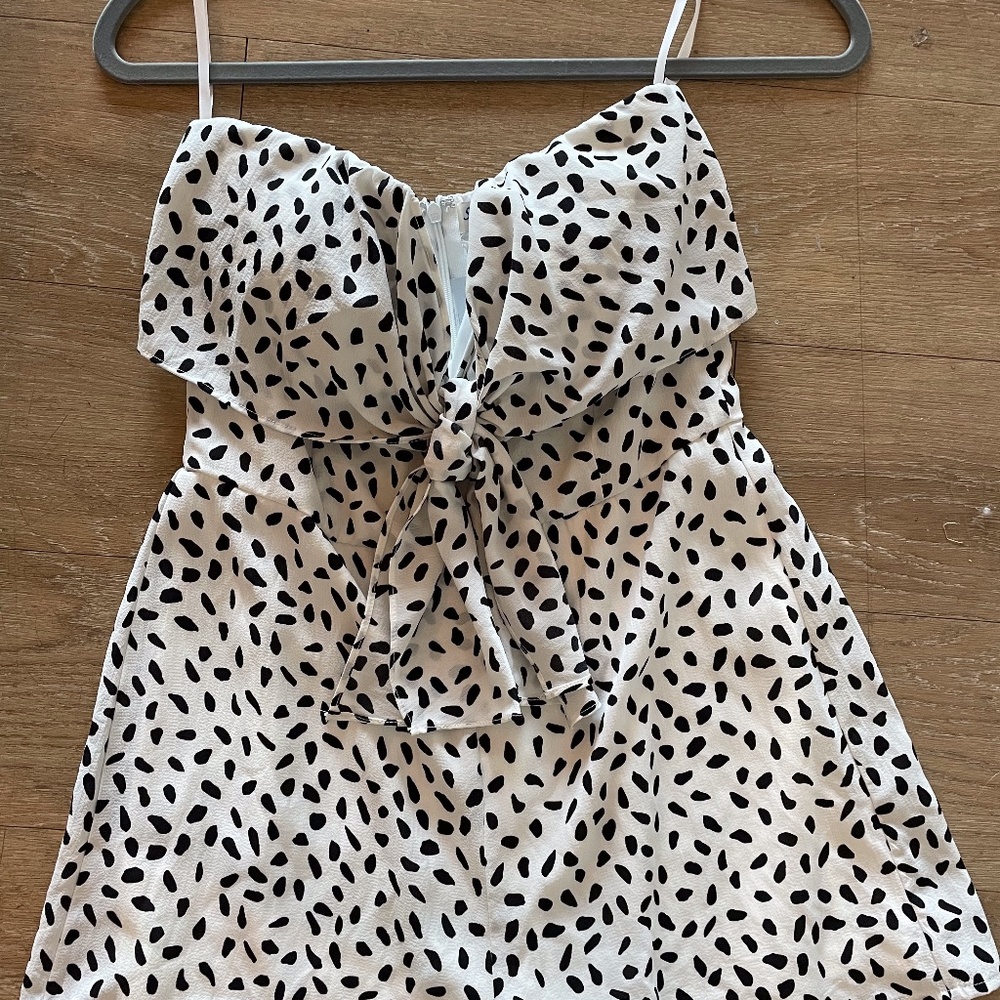 Dalmatian Print Romper
